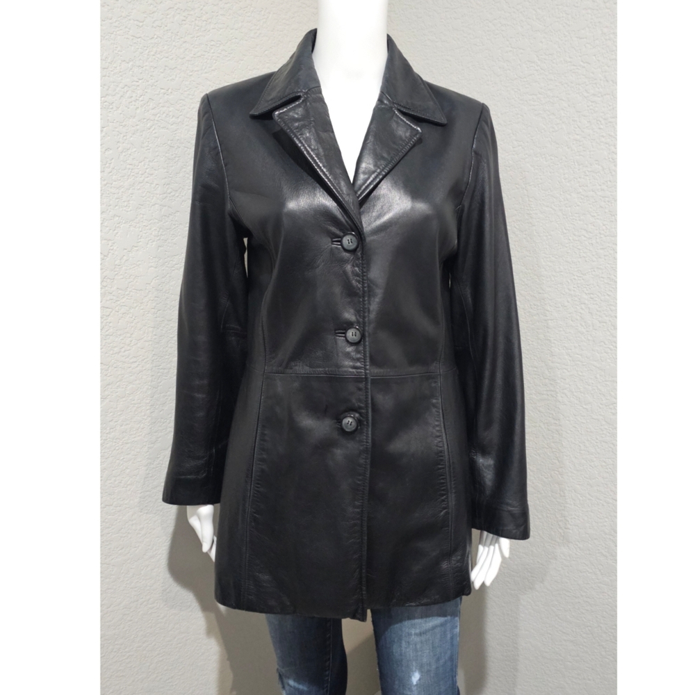 Women's Black Leather Jacket